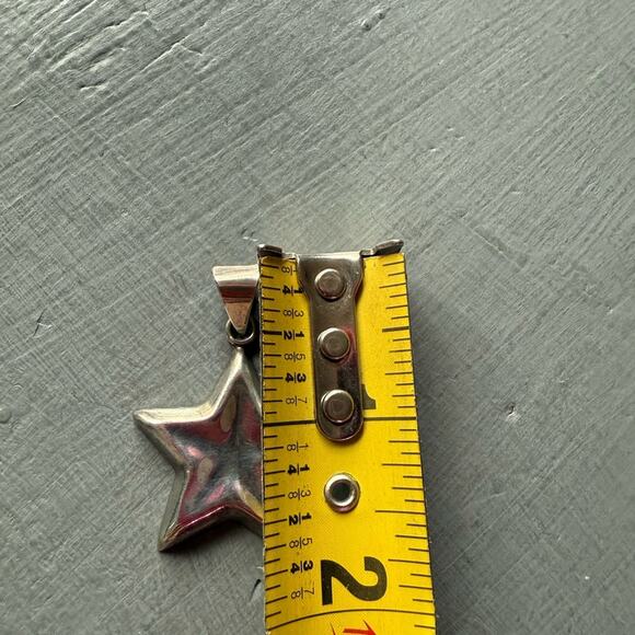925 Sterling Silver Hencho Mexico Star Pendant for Necklace - Picture 7 of 9